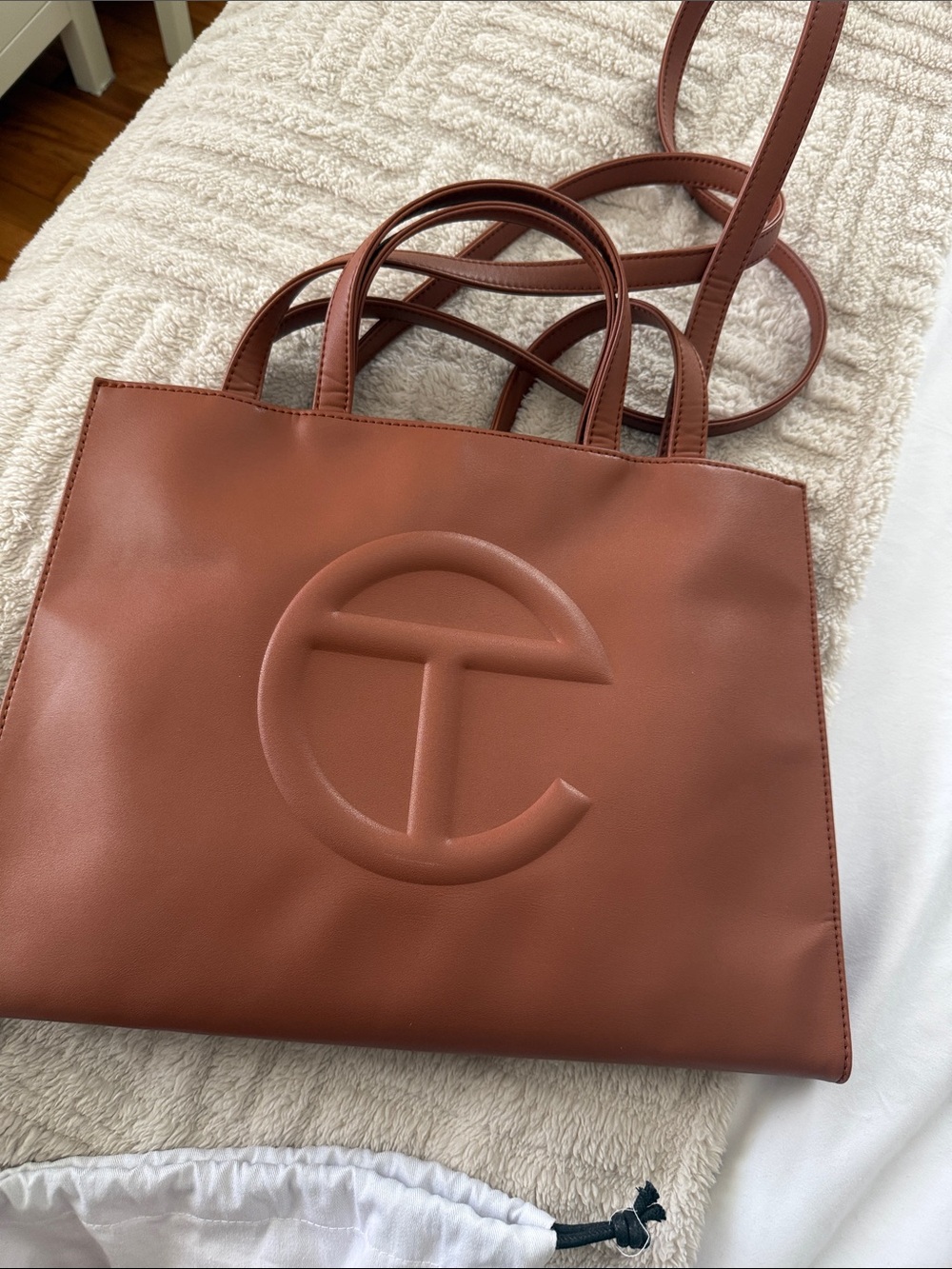 Telfar Cognac Medium Shopping Bag